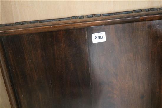 A Chinese rosewood tray top, W.54cm